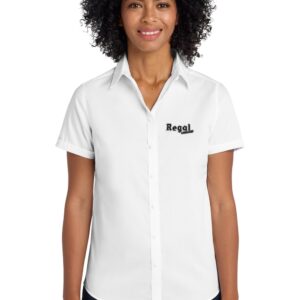 Regal Lakeland Port Authority® Women's Short Sleeve SuperPro™ Twill Shirt - L664