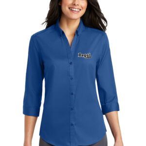 Regal Lakeland Port Authority® Women's 3/4-Sleeve SuperPro™ Twill Shirt - L665