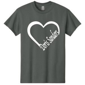 Doris Sanders Red Heart Screen Printed Gildan Cotton Tee - OP3 - G500