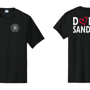 Doris Sanders Text Logo Screen Printed Port & Co Performance Tee - OP1 - PC380
