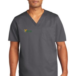 GJHS Medical Wink Unisex WorkFlex Chest Pocket V-Neck Top - WW3160
